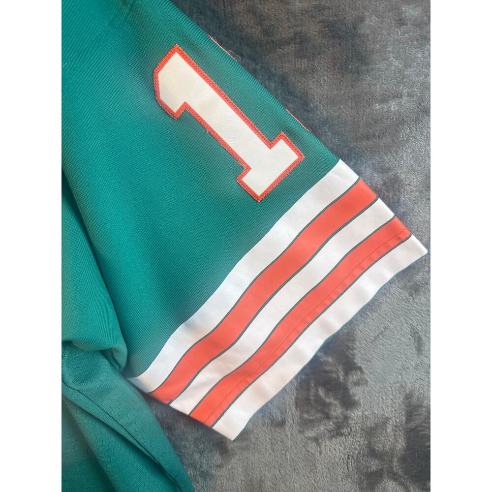 Mitchell & Ness 1984 Dan Marino Legacy Retro Throwback Jersey Men’s Medium Teal - Picture 12 of 14